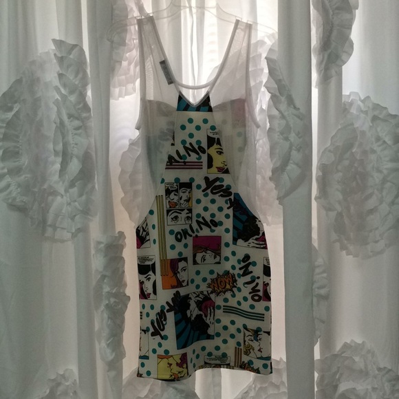 White Cartoon Bodycon Bubblegum POP Dress - Picture 4 of 6